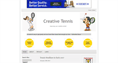 Desktop Screenshot of creativetennis.com