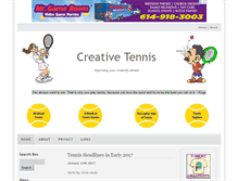 Tablet Screenshot of creativetennis.com